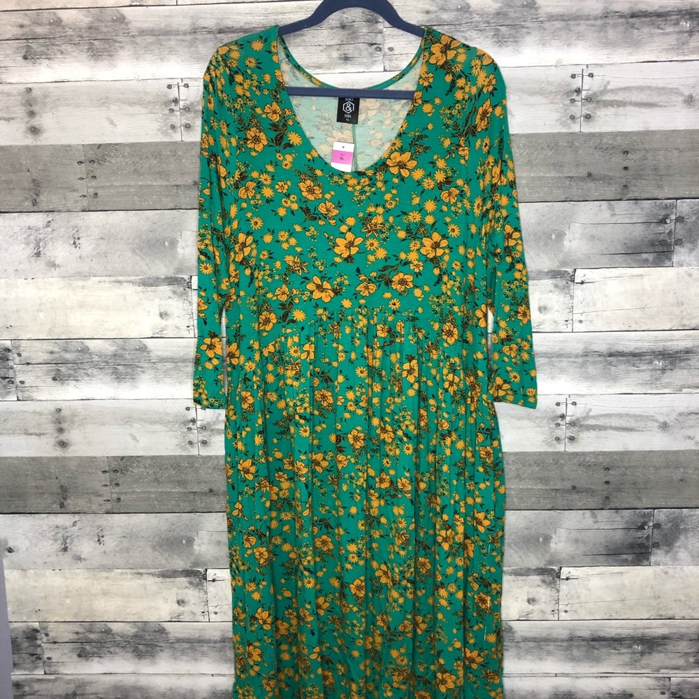 Floral Muse Midi Dress